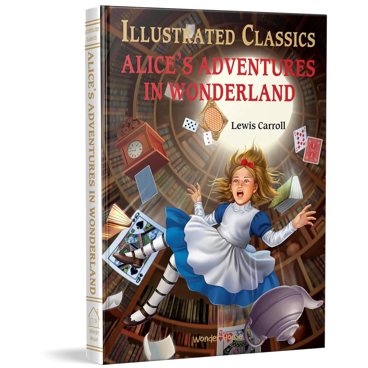 Alice in Wonderland: Illustrated Abridged Children Classic English Novel With Review Questions - Lewis Carroll