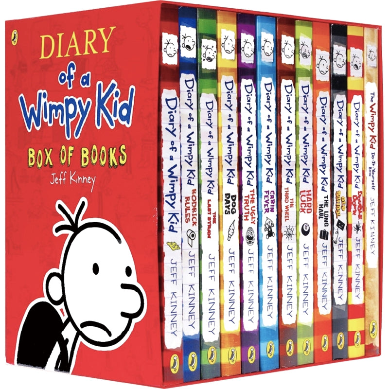 Diary of a Wimpy Kid Collection 12 Books Box Set - Jeff Kinney