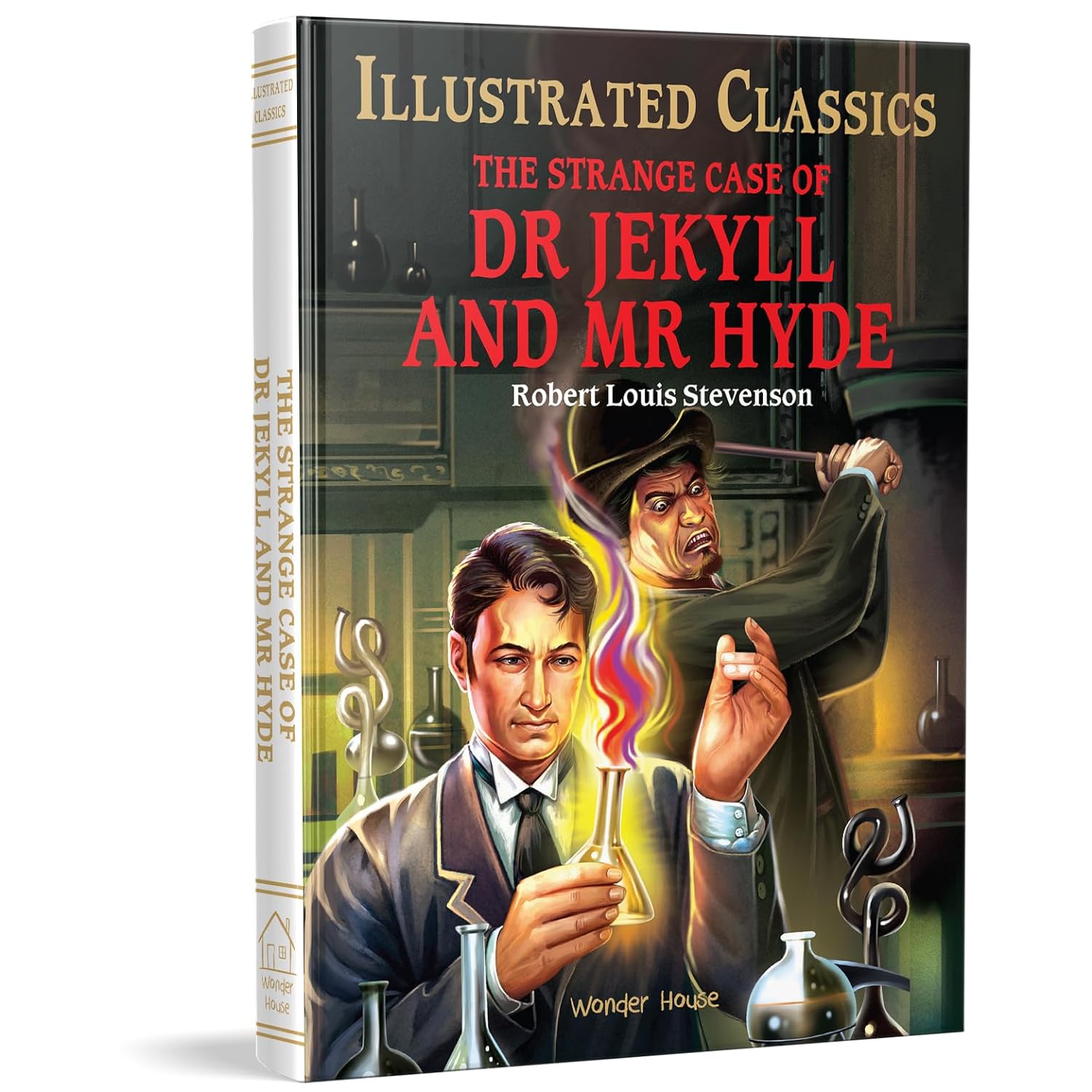 The Strange Case of Dr Jekyll and Mr Hyde : llustrated Abridged Children Classic English Novel with Review Questions - Robert Louis Stevenson