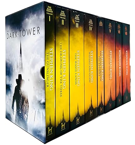 The Dark Tower Series Complete 8 Books Collection Box Set ( Gunslinger, Waste Lands, Wizard and Glass, Wolves of the Calla & MORE! ) - Stephen King